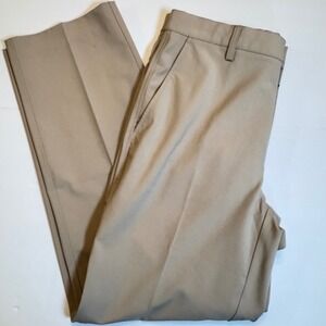 FootJoy Mens Performance Golf Pants Khaki Tan W34 L32 Stretch Straight Leg FJ